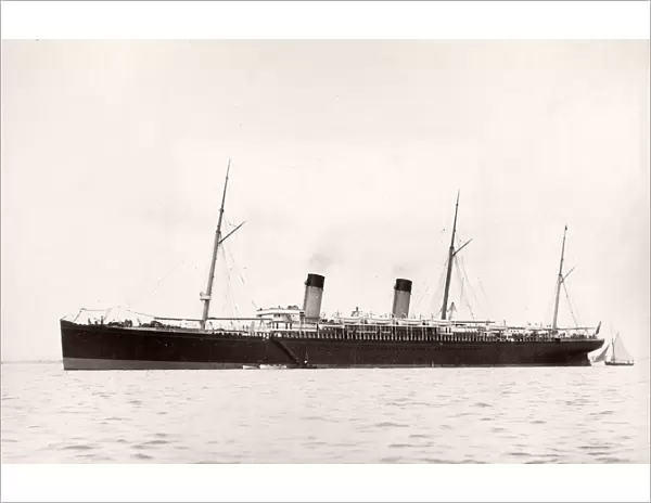1889 photograph - RMS Teutonic - from an album of images relating to the launch of