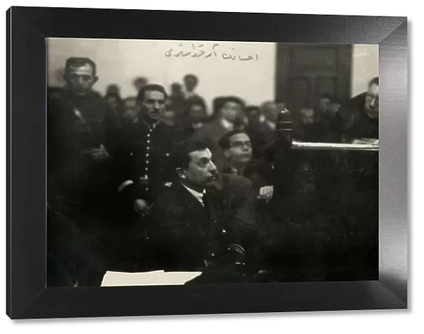 Turkish Law Courts - The trial of Ihsan Eryavuz, also known as 'Topcu'Ihsan ('Artilleryman'Ihsan), Mehmet Ihsan Bey (1877-1947) - a Turkish career officer, government minister and politician