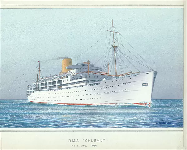 R Ms Chusan P and O Line Ocean liners Shipping