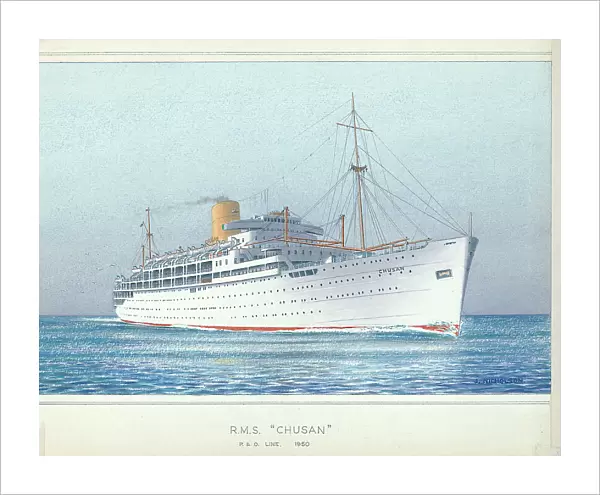 R Ms Chusan P and O Line Ocean liners Shipping