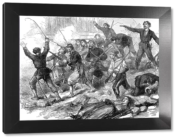 Socialists fighting to the death; Paris Commune, 1871