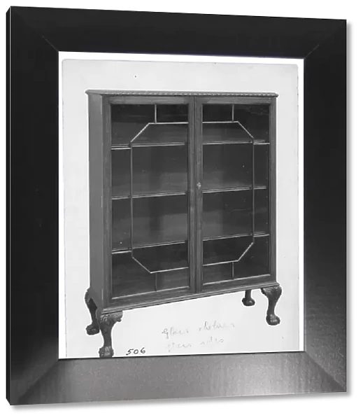 Glass-fronted Mahogany bookcase