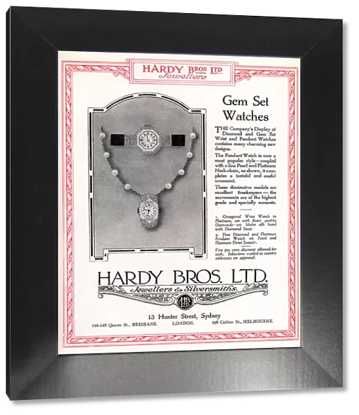 Hardy Bros Advertisement
