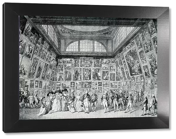 George III and Royal Family viewing RA exhibition