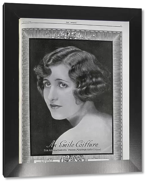 Advert for Emile Coiffure hairdressing