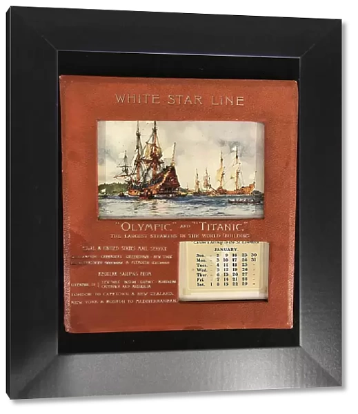 White Star Line, RMS Olympic and Titanic - calendar
