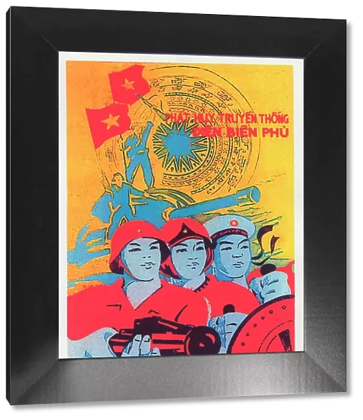Vietnamese Patriotic Poster - Remember Dien Bien Phu