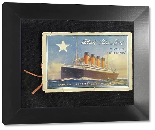 White Star Line, RMS Titanic, booklet of notes