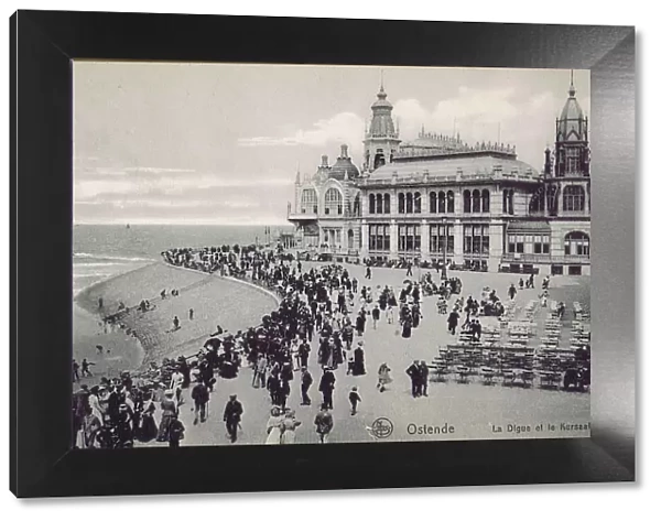 A view of the seafront at Ostend in front of the Kursall