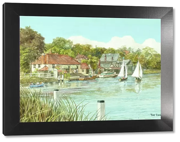 Swan Inn on River Thames at Streatley, Oxfordshire