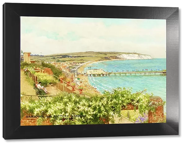 Sandown, Isle of Wight, viewed from Battery Gardens
