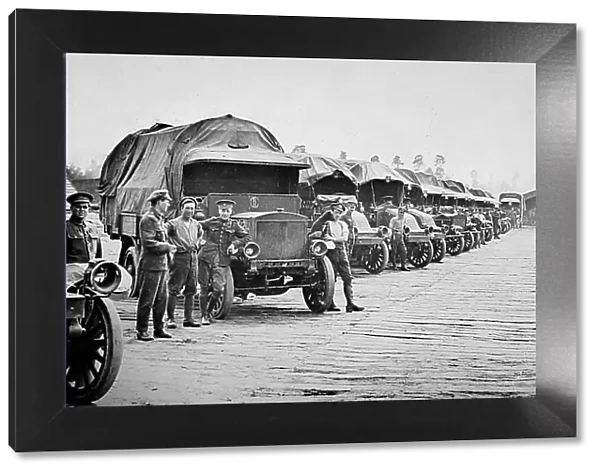 A British transport depot during WW1