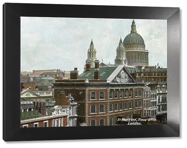 St Paul's Cathedral and The Times Newspaper Office, London