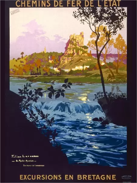 Poster advertising excursions to Brittany