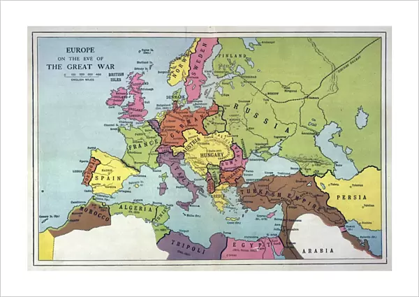 Europe Map C1914