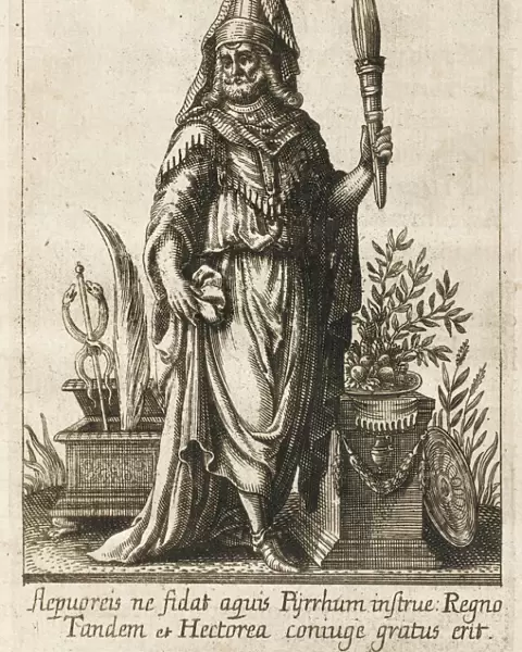 HELENUS Trojan soothsayer, son of Priam and Hecuba, later king of Epirus