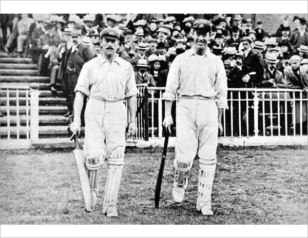 R. A. Duff and V. Trumper of the Australia Team, 1902