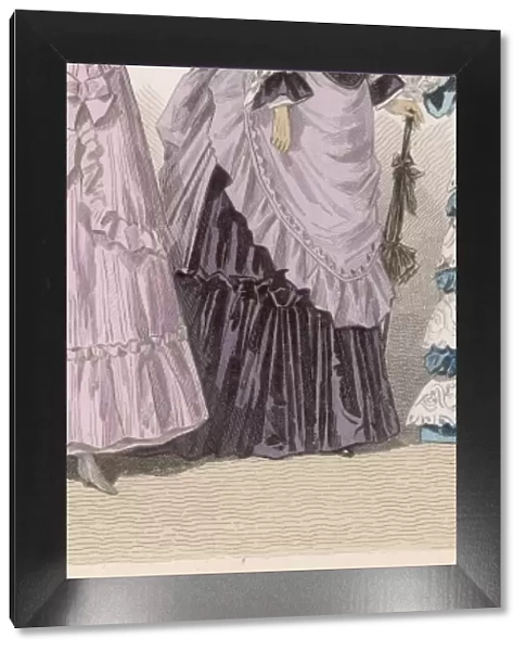 Lilac & Black Dress 1870