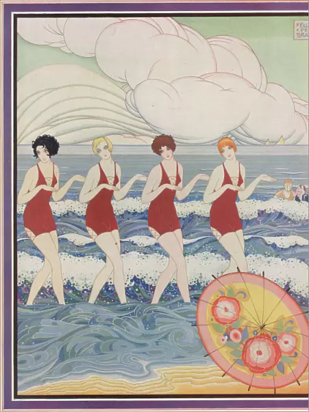 Les Girls Go Bathing: The Ensemble Entry Felix de Gray