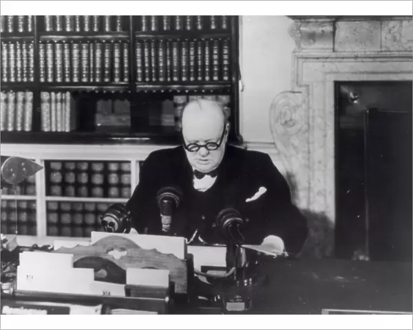 Winston Churchill makes his VE Day Broadcast
