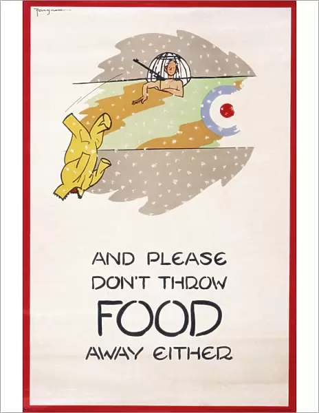 Wartime poster for conserving of clothes and food