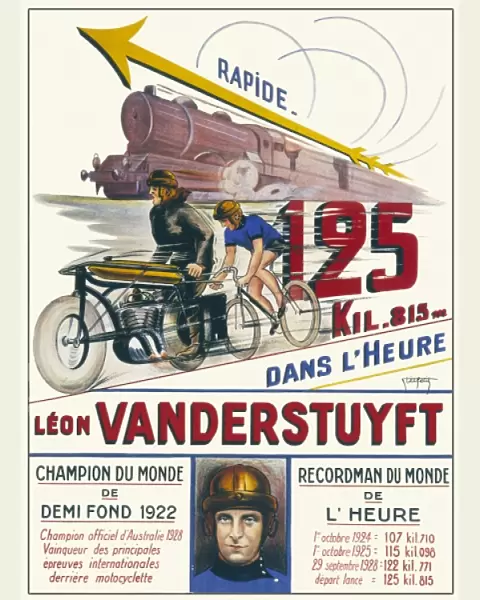 Poster celebrating Leon Vanderstuyft