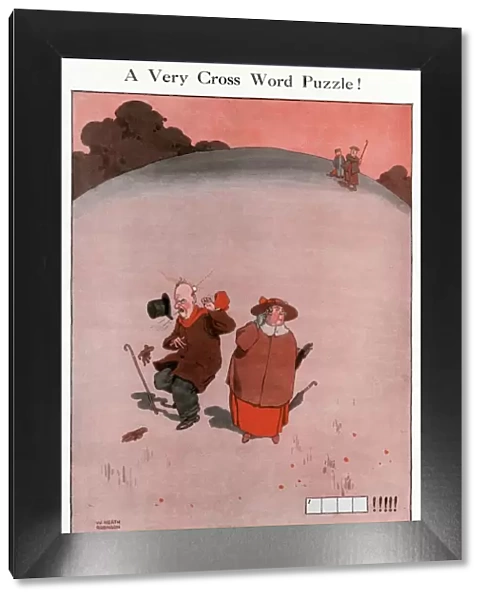 A Very Cross Word Puzzle by William Heath Robinson