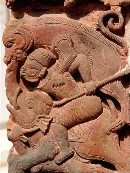 Terracotta figures, Lalji Temple, Kalna, West Bengal, India