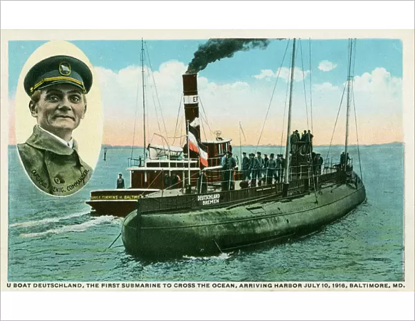 U-Boat - Deutschland - crossing the Atlantic Ocean