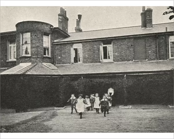 Infants playground, Lambeth Schools, West Norwood, London