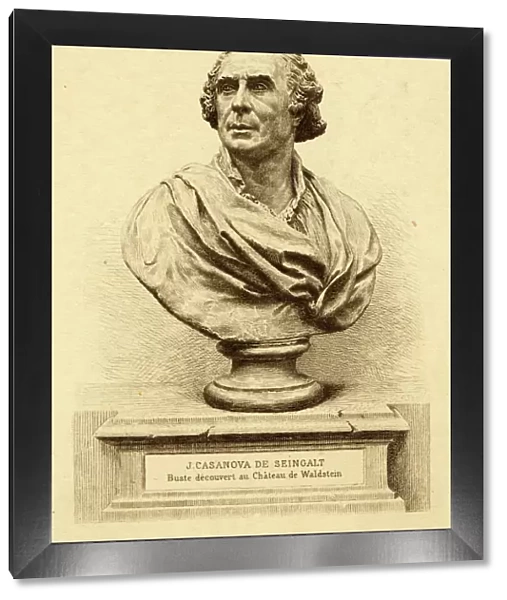 Portrait bust of Casanova, adventurer and author
