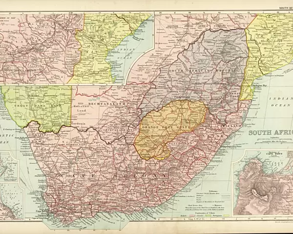 Map  / s Africa  /  Boer C1898