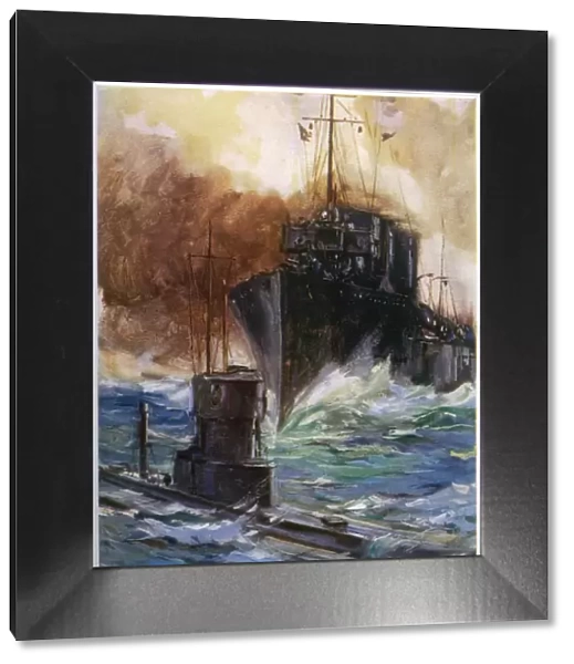 Badger Rams U-Boat 1914