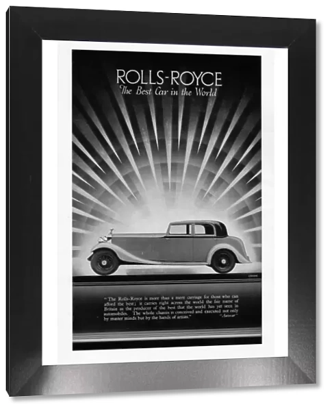 Advert for Rolls-Royce, 1936