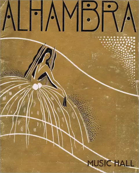 Programme cover for Alhambra Theatre, Paris, 1933