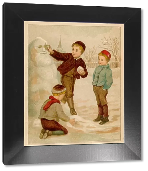 3 Boys and a Snowman