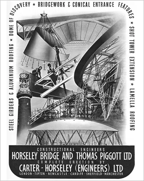 Advert for Festival of Britain constructional engineers