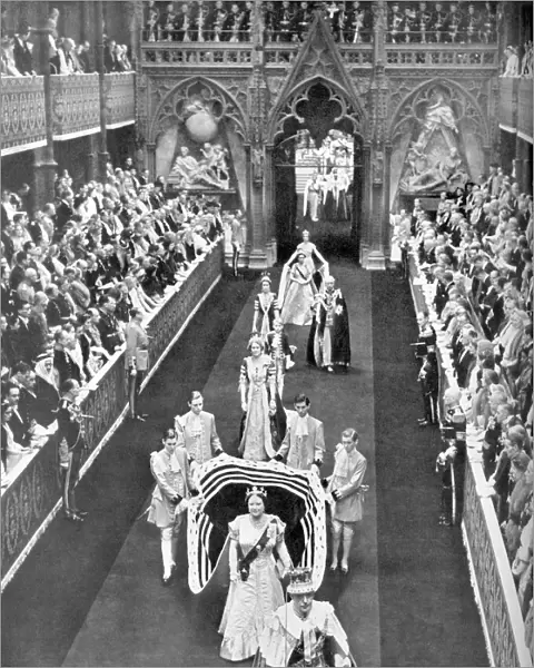 Coronation 1953 - Procession of Queen Mother