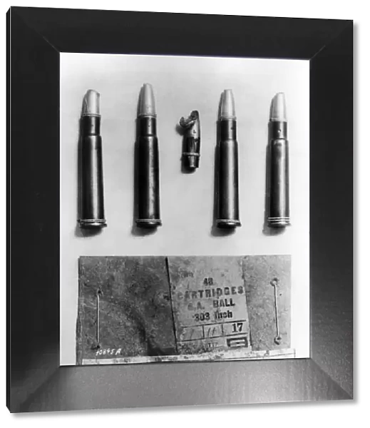 English dum-dum bullets found at Margival, France, WW1
