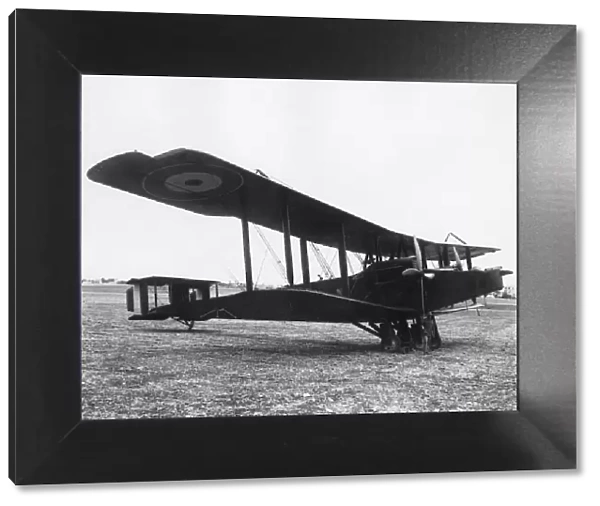 AFC Handley Page biplane at Haifa, Palestine, WW1