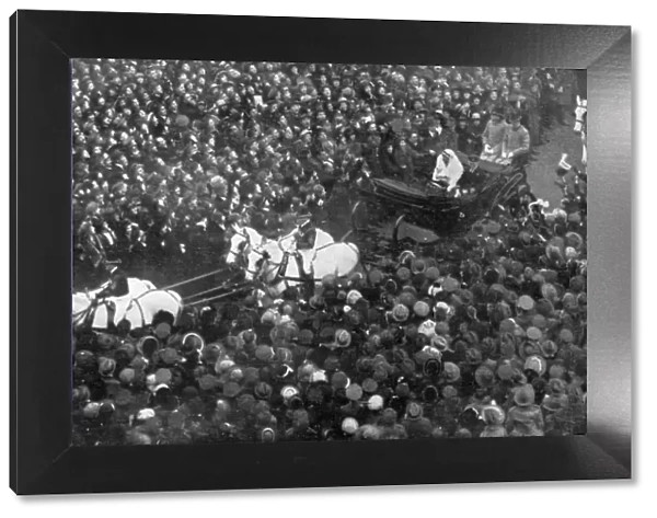 Royal Wedding 1919 - leaving Westminster Abbey