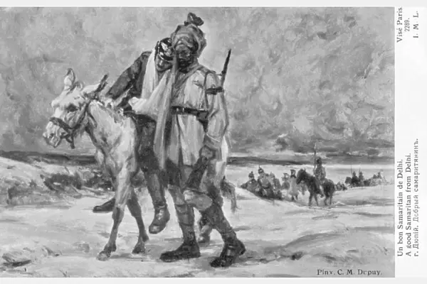 A Good Samaritan - Indian Soldier - WWI