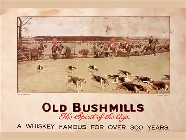 Advertisement for Old Bushmills Whiskey - Fox Hunt