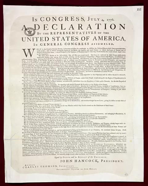 Declaration of Independence 1776