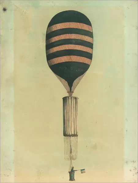 Garnerin balloon with parachute