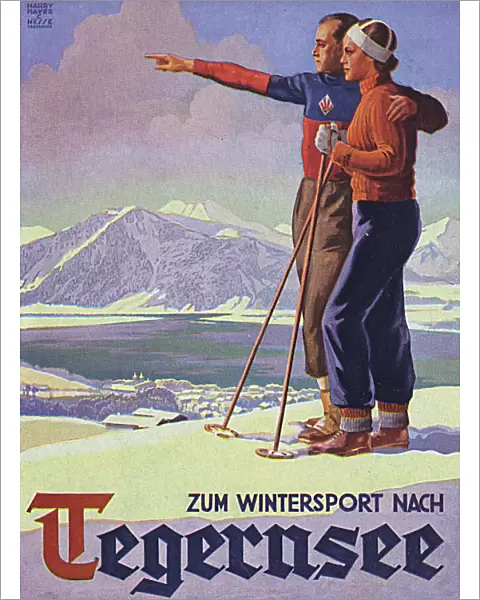 German Ski Poster