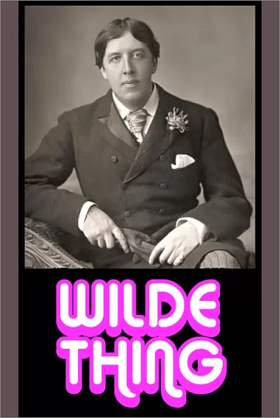 Oscar Wilde - Wilde Thing - T-shirt  /  poster print design