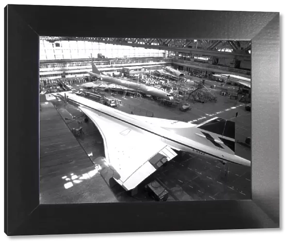 Concorde production in the main assembly hall at Filton