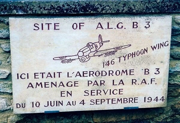 146 Typhoon Wing RAF Memorial ALG B3