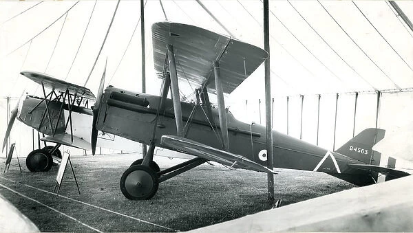 The 1918 SE5A, G-EBIC, of the Nash Collection inside the?